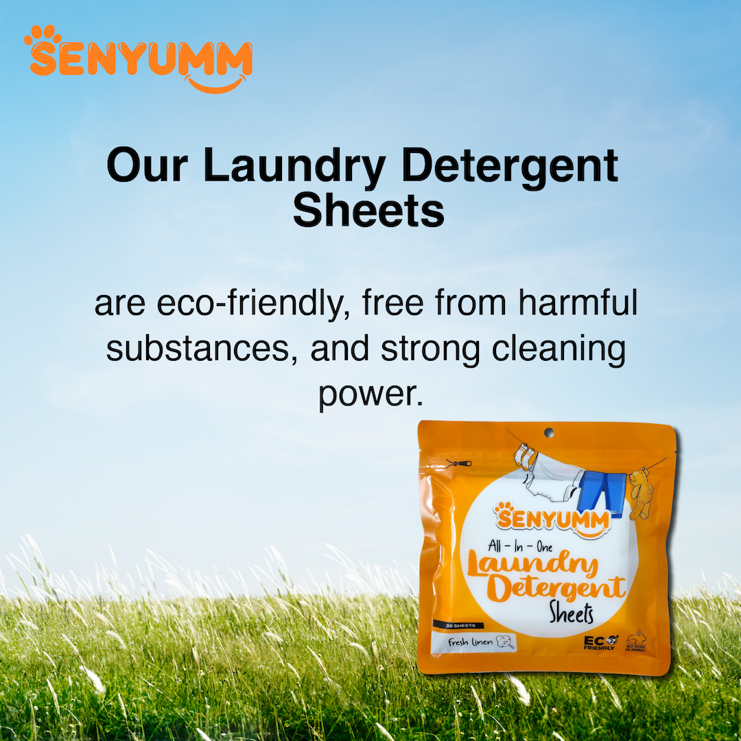 SENYUMM Eco-friendly Laundry Detergent Sheets - Lavender Peace