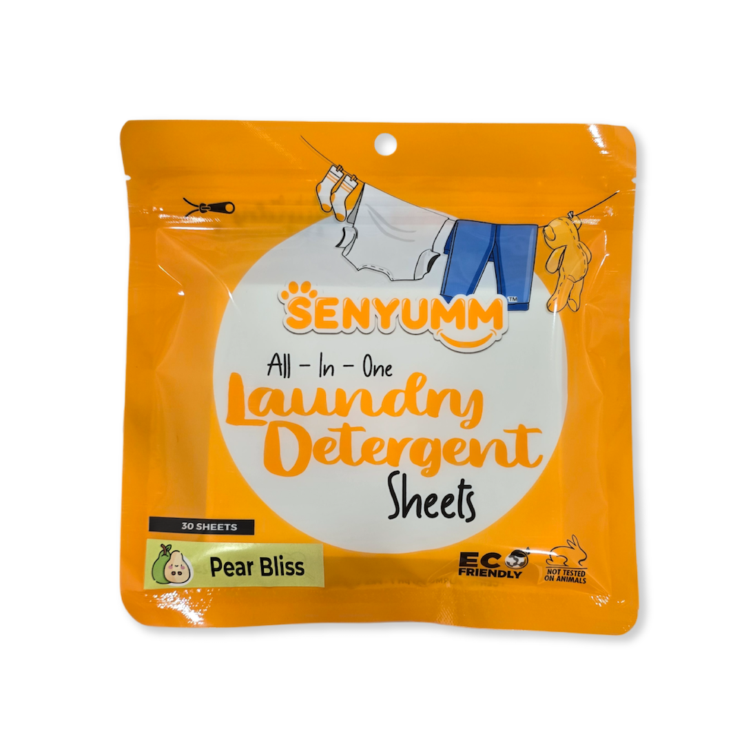 SENYUMM Eco-friendly Laundry Detergent Sheets - Pear Bliss