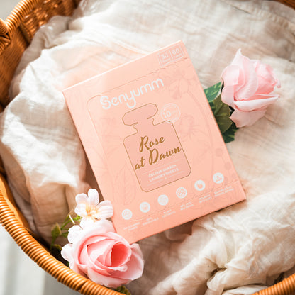 Senyumm Rose at Dawn fine fragrance laundry sheet box — Colour Guard+ formula